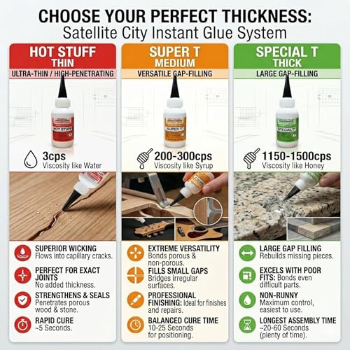 Hot Stuff Thin Instant CA Glue, 2oz HS-4 (Pack of 2)