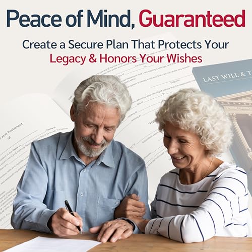 2 Pack Last Will and Testament Kit 2026: Attorney-Prepared, 50-State Compatible, Customizable Will Forms with Instructions, Codicil Form, Sample Completed Will, Estate Planning for Singles & Families