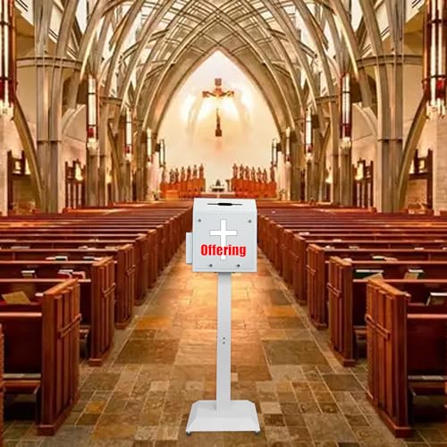 Plugsharge Floor Standing Suggestion & Offering Box with Combination Lock