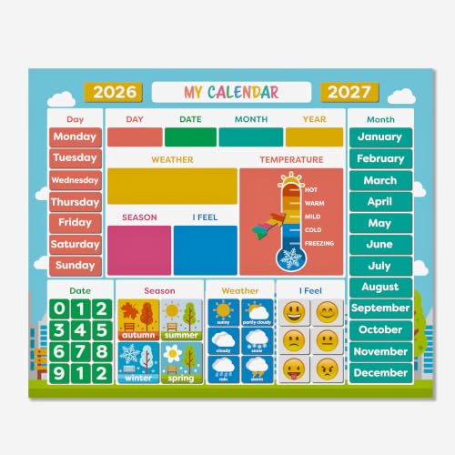 My First Daily Magnetic Calendar for Kids