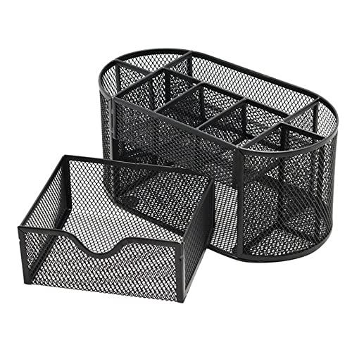 TEDILUVI Metal Organizer Mesh Desk Table 9 Grids Design Storage Box Drawer Pencil Pen Holder