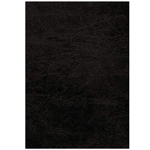Fellowes A3 100 Percent Recyclable Leatherboard Binding Covers, Heavyweight, 250 GSM Presentation Covers, FSC, Black, Pack of 100