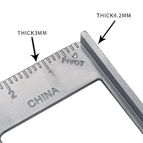 Angle Protractor,7inch Triangle Ruler 90 Degree Square Ruler Woodworking Measurement Tool Carpenter Square Tool