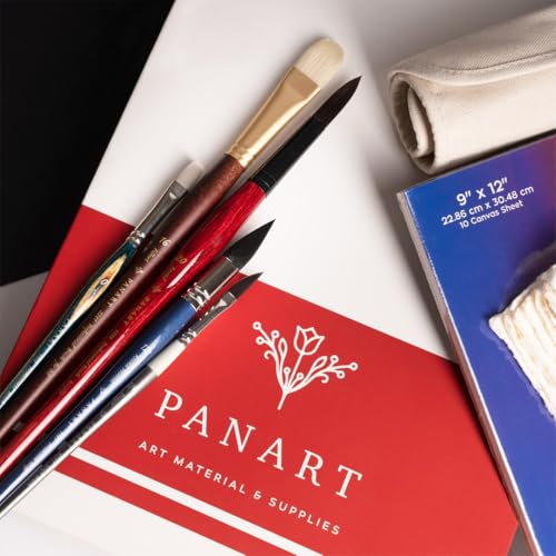 Pan Art Synthetic Flat Brush No.06 for Aquarelle Painting - 1 Piece