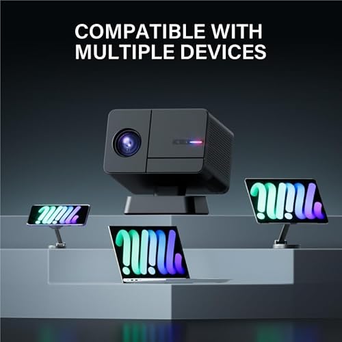 GYECWIOCM Video Projection High Definition 1080P Fully Automatic Focusing Home Theater Projector for Living Room