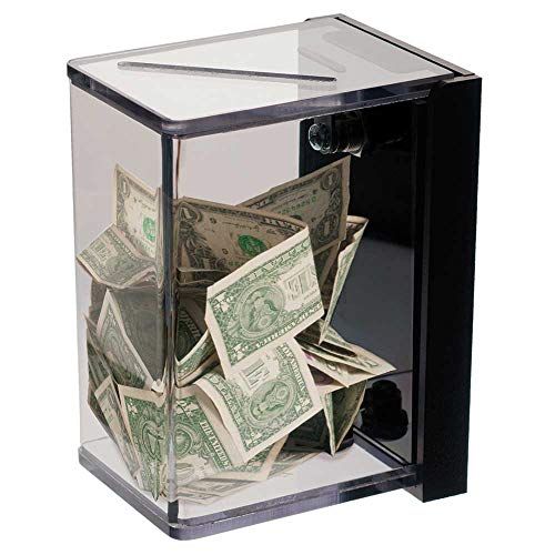 Wall Mount Tip Box - Clear Polycarbonate - Vertical Tip Box