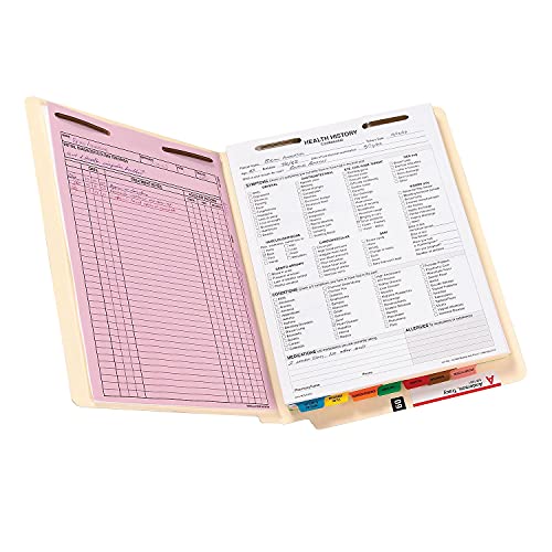 Smead - B Style Fastener File Folders, Straight Tab, Letter, Manila, 50/Box 34160 (DMi BX