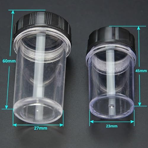 Microscope Accessories Kit Plastic Microscope Lens Holder Box 45mm 60mm Protective Case Thread Microscope Slides(4PCS 45mm)