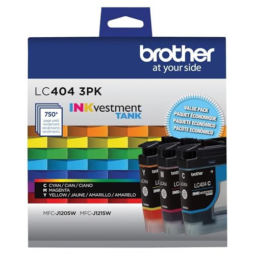 Brother LC4043PKS of Standard Yield Cyan, Magenta and Yellow -Ink -Cartridges(Pack of 3)