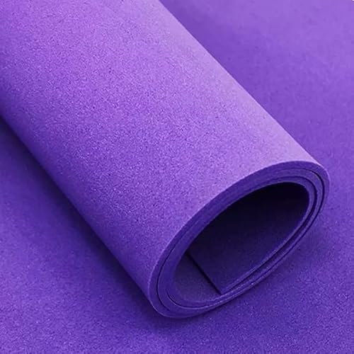 EVA Foam Sheets Crafts, EVA Foam Board 1000x2000mm 1-5mm Thick Multicolor For Cosplay And DIY Craft(Purple,Thick 5mm)