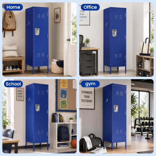 AQY Metal Storage Locker, Lockable Steel Locker Cabinet School Locker