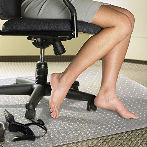 Kuyal Desk Chair Mat for Carpet, 30'' x 48'' Rectangle Transparent Mats
