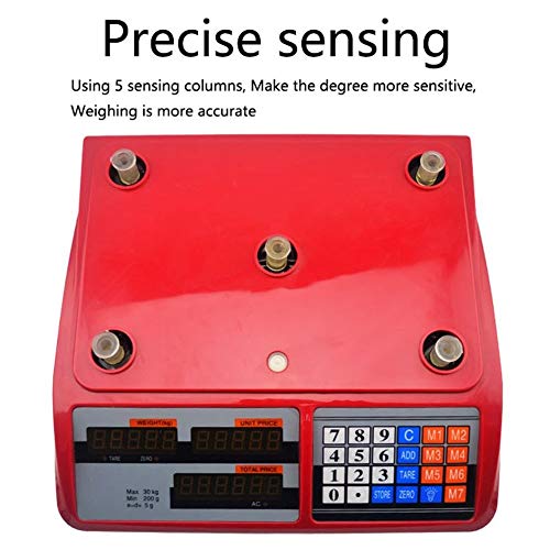 Postal Scales Digital Weight for Packages Kitchen Scale Highly Accurate Multifunction Food Household Precise and Tare Function Electronic Cooking Baking (Size : 40KG/10G) (40KG/10G)