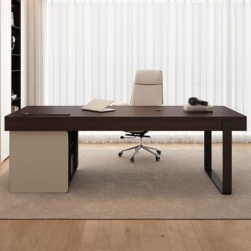 LINKIO Home Office Desks Solid Wood Desk Behind Sofa Home Boss Desk Study Computer Desk Computer Table Desk(200x70x75cm)