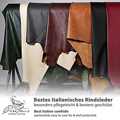 Centaur - 100% Genuine Leather Desk pad - Emerald Green 27,56 x 19,68 inch Ideal for Office and Home - Easy-Care with Anti-Slip Desk mad - Handmade in Germany