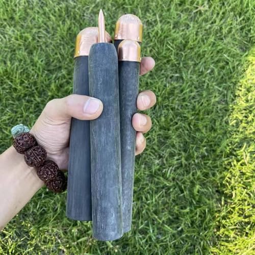 MRJYK Dragon Crystal Stone Age Tool, Obsidian Crafting Flint Knapping Tools, with 3 Copper Boppers, 1 Pressure Flaker, Flint Napping Tools for Both Pros and Beginners