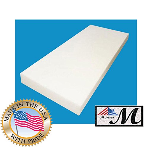 Mybecca 5" X 24"x 72"Upholstery Foam Cushion High Density (Seat Replacement, Upholstery Sheet, Foam Padding)