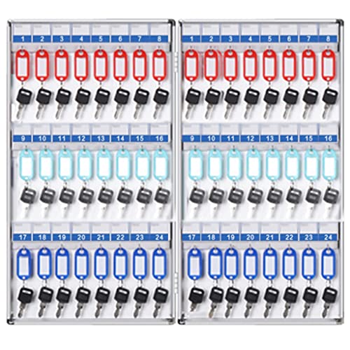 xdgFHsy Home Wall-Mounted Small Key Cabinet(48-Keys)