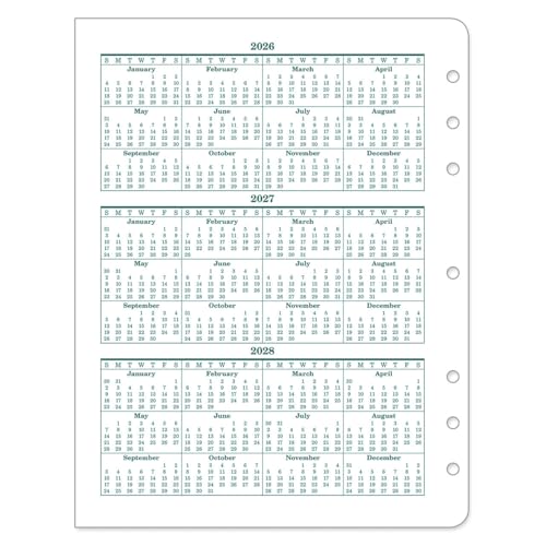 FranklinCovey - Original Two Page Per Day Ring-Bound Planner (Oct 2026 - Sep 2027, Monarch)