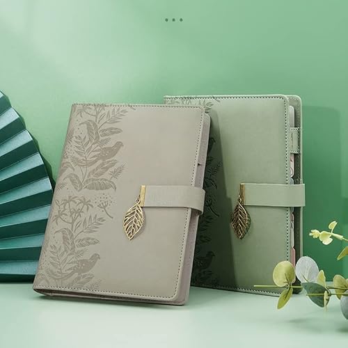 MVNOIRE Diary Binder A5 Notebook with Bullet Notepad Spiral Agenda Planner Stationery Organizer Office