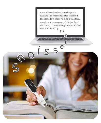 PenPower WorldPenScan Wi-Fi | OCR Pen Scanner | Reader Mode | Text to Speech for Dyslexia | Windows, Mac, Chromebook, iOS & Android