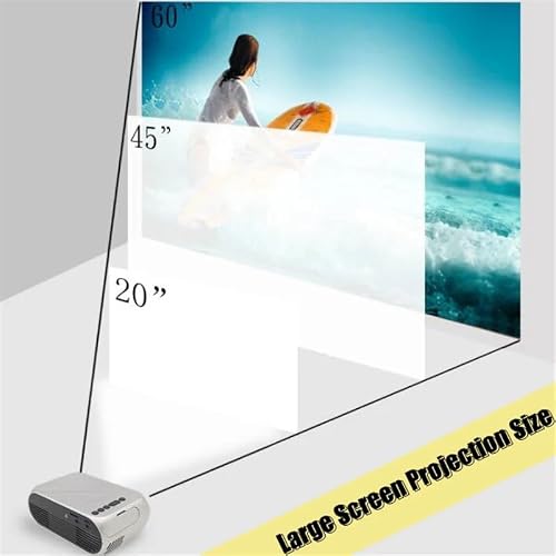 Projector 320x240 Pixels Support 1080P Compatible Audio Portable Home Theater Media Video Player