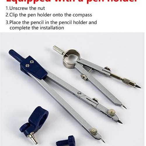 Alloy Compass Multifunctional Stationery Set