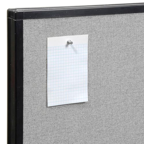 Global Industrial Office Partition Panel, 36.25 Inch Width x 42 Inch Height, Gray Color, 1 Piece, Build Your Own Office Design System