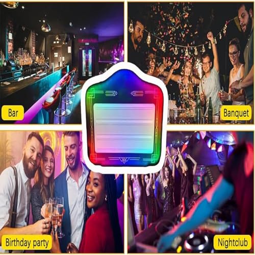 Bottle Presenter for Night Club,Hand Holding Luminous LED Presenter,Light Box with Interchangeable Letters,Includes Numbers + 2 Sets A~Z Letters,For Bar Private Party, Club