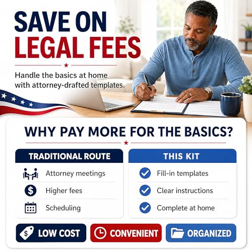 Revocable Living Trust Kit – Revocable Living Trust + Pour-Over Will + Trust Funding Checklist – Attorney-Drafted Templates with Instructions