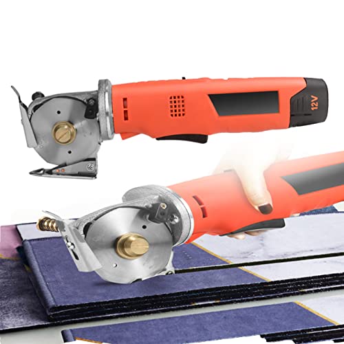 Rechargeable Electric Tailoring Scissors for Fabric and Leather Cutting, Cordless Design, 4000mAh Battery, Power Cutting Tool with 25MM Blade