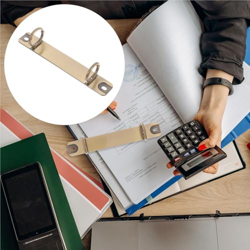 Ring Binder Mechanism Pack of 10 Detachable 2 Ring Metal Spine Bar File Holder for Planner