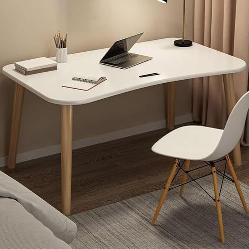 ntumLeap Modern Computer Desk for Home Office with Drawers Multipurpose Wood Workstation Study Table Easy Zero Assembly 39.5" L * 19.5" W * 29" H Natural Finish with Baffle.,White-31.5
