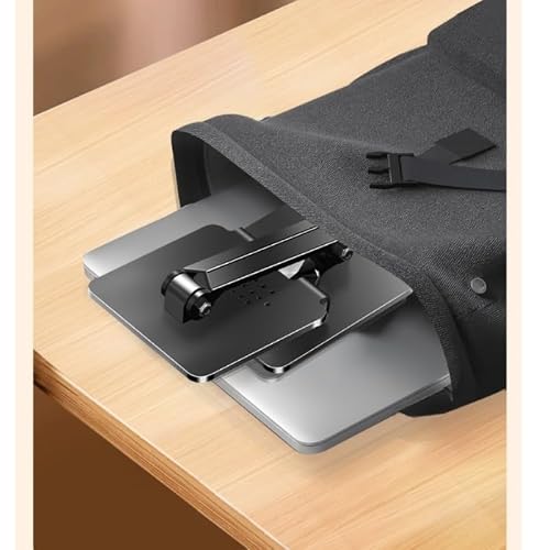 BXFIRS Black Book Stand 360° Rotation Lifting Lowering Reading Rack Carbon Steel Silicone Holder