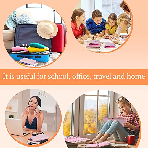 QERTYHKK A6 Binder Refillable Notebook Cover with 12 Cash Envelopes Budget Sheets and 2 Pieces Black Letters Labels for Planner Office