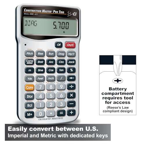 Calculated Industries 4080 Construction Master Pro Trig Calculator