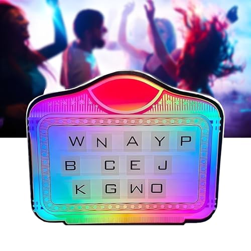 LED Bottle Service Neon Signs, Color Letter Billboard, Handheld Light Box Presenter with Changeable Letters & Numbers for Large Night Club Birthday Decor