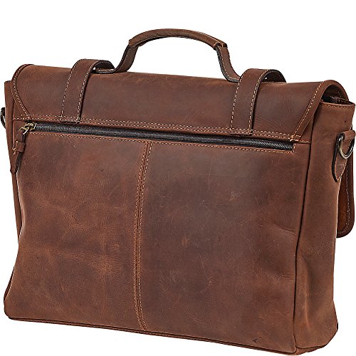 Claire Chase Rustic Messenger Laptop Messenger Bag, Rustic Brown