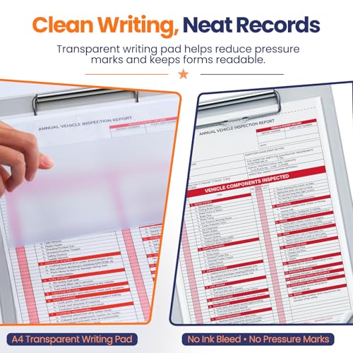 Annual Vehicle Inspection Record Kit, 30 Sets, NCR Forms and Red Labels