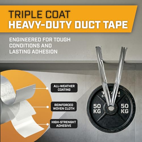 Lockport Bulk Silver Duct Tape - 24 Roll Multi Pack - 30 Yards x 2 Inch - Duct Tape Heavy Duty Waterproof - Bulk Pack for B2B, Home Use, DIY, Repairs and Packing Tape