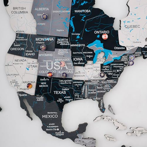 Awesometik Flags Push Pins for World Wood Map Pieces Creative National Flag Pins Thumb Tacks Country Map Push Pin Decorative Pins for Pinboards