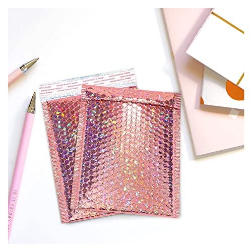 Sxzqjybb Padded envelopes,Bubble envelopes, 50 Pcs/Packaging Shipping Bubble Envelope Plastic Cushion(Pink,18 * 23cm)