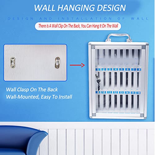 JOMRTS Mobile Phone Storage Box Wall-Mounted Lockable Pocket Chart Storage Locker Box Wall-Mounted Mobile Phone Locker Classroom Table Office Storag,36 Slots (24 Slots)
