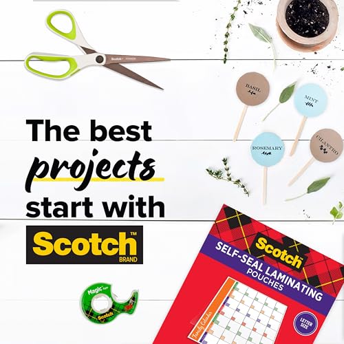 Scotch Self-Sealing Laminating Pouches, 4 x 6 Inches, 30 Pouches (6 Packs of 5) – Gloss Finish, Photo Safe, No Machine Needed (Cold Laminating Sheets)