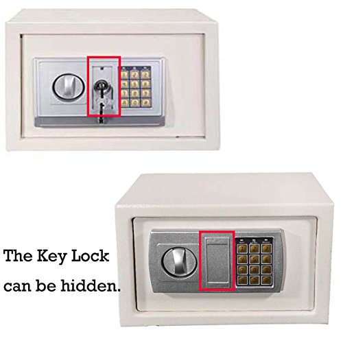 TBLOTYD Safe Box,Electronic Digital Safe Box Lar16 Litre Volume for Home Hotel/Gray/16L ，White-8.5L