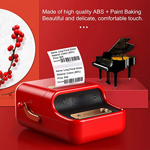 UIOLCFG Label Printer Portable BT Thermal Maker Sticker with RFID Recognition for Labeling Price Name Printing