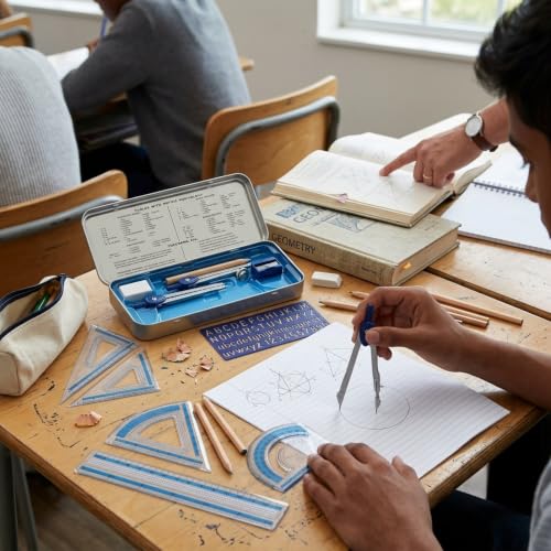 STAEDTLER 10-Piece Math Set with Metal Compass, 36 Pack