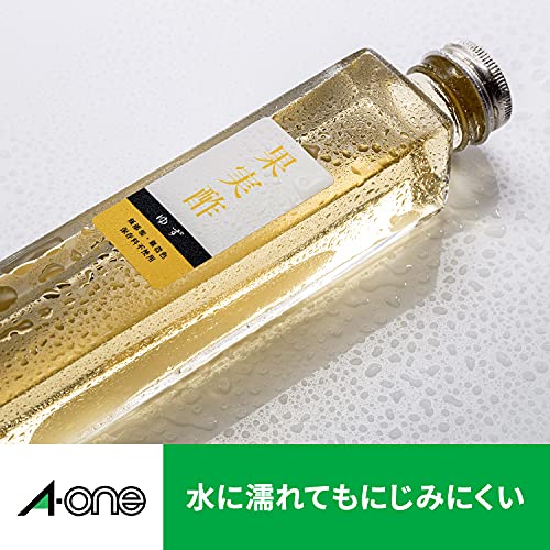 Uncut sheet 100 28392 A4 1 face strong type matte paper, white-One (A-one) label seal in the laser printer] water (japan import)