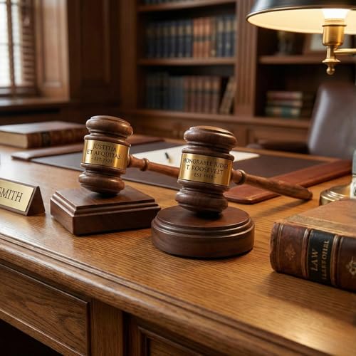 Personalized Wooden Walnut Gavel Only