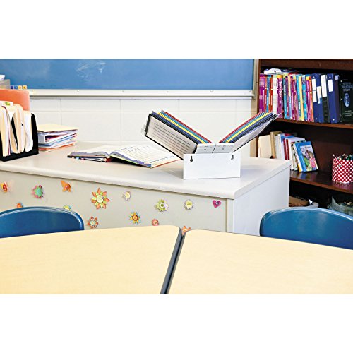 Durable Desktop Reference System, 20 Double-Sided Panels, Assorted Colors